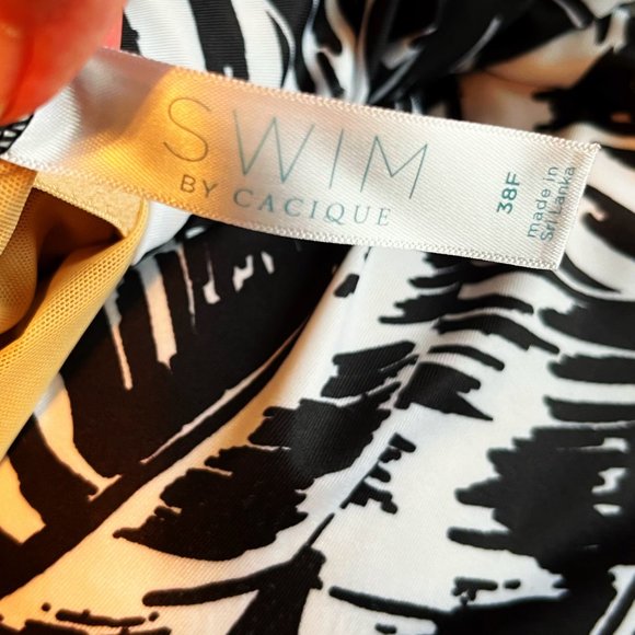 Lane Bryant Cacique Tankini Ruched Swim Top | 1X, 38F - Picture 5 of 6